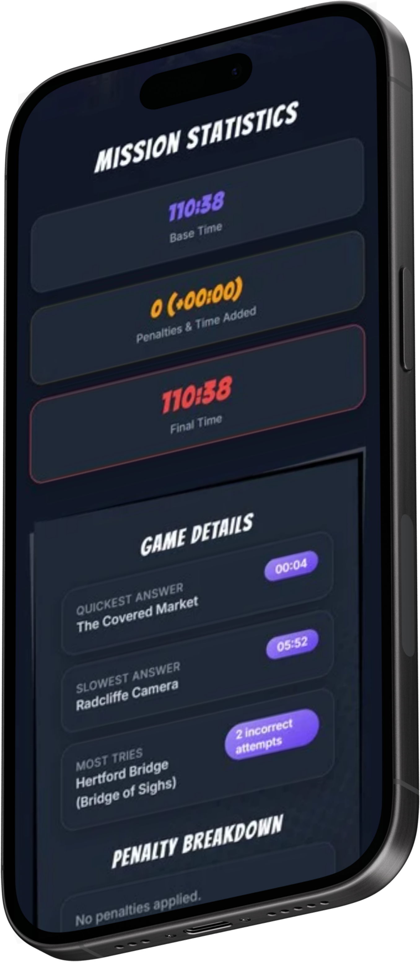 Urban Trails app screen 8
